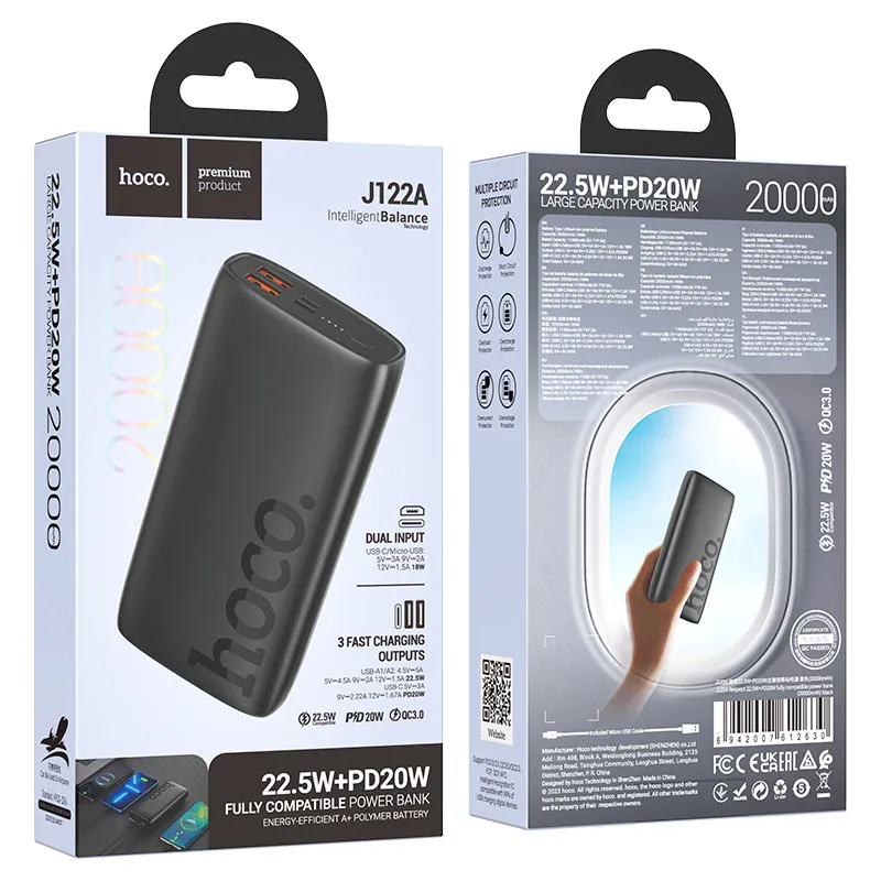 Power Bank 20000mAh HOCO J122A